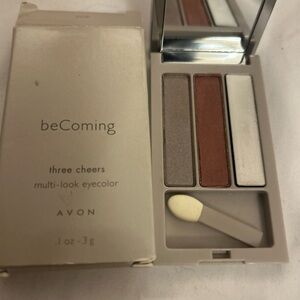 Avon beComing Three Cheers Multi-Look Eyecolor Posh (grayish Bronze White) New
